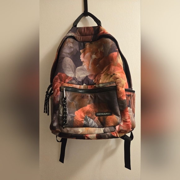 Women's Cynthia Rowley Bag Backpack Floral Purse - Picture 1 of 8